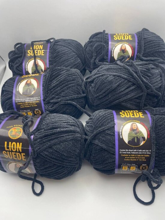 lion brand Other - NWT Lion Brand Suede Bulky Weight Yarn in Ebony - Soft, Cozy & Craftcore Ready